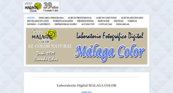 Desktop Screenshot of malagacolor.es