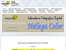 Tablet Screenshot of malagacolor.es